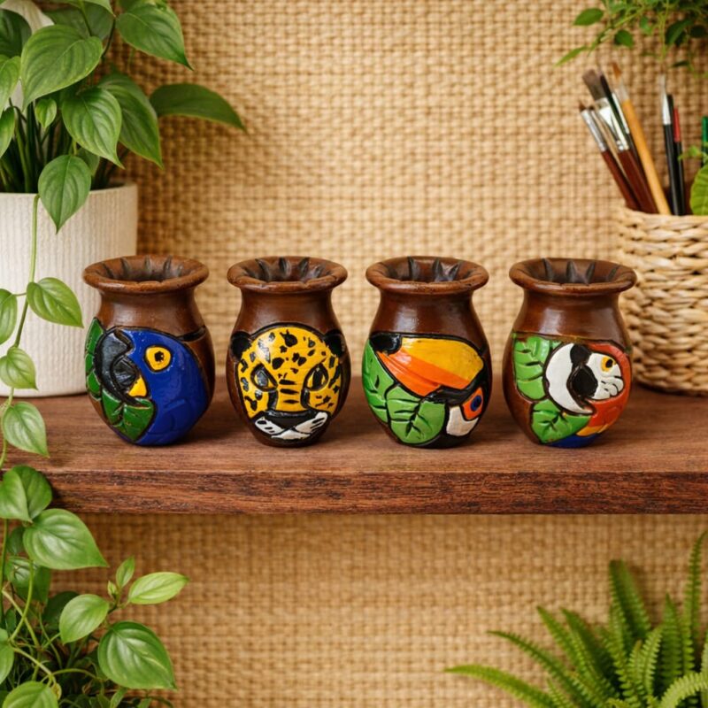 Vasinho de Ceramica Fauna Tocantins