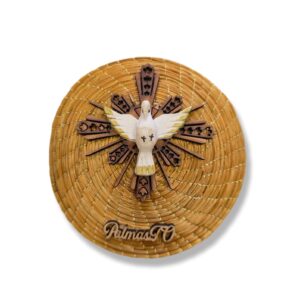 Divino de parede Resina + Esplendor com mandala capim Dourado