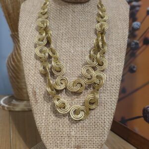 Colar de Capim Dourado Voltas
