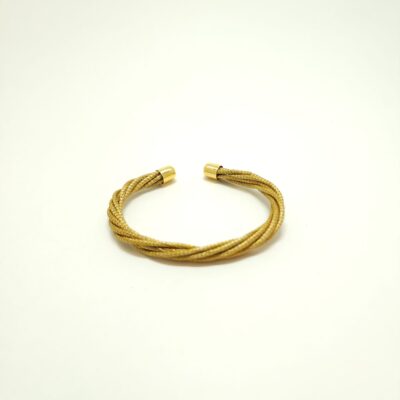 Pulseira de Capim Dourado Trançado Colorido