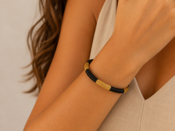 Pulseira de Capim Dourado Colorida