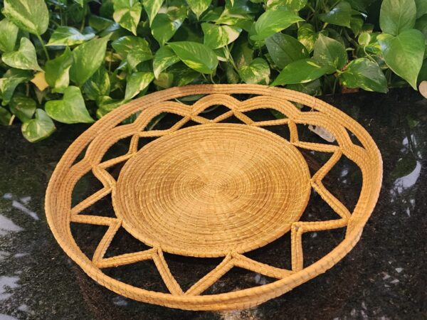 #CESTA CAPIM DOURADO GRANDE ABERTA 40X40X3