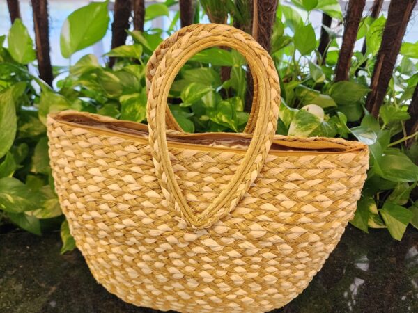 Bolsa Mista Capim Dourado + Buriti c/alça fixa 35x26cm