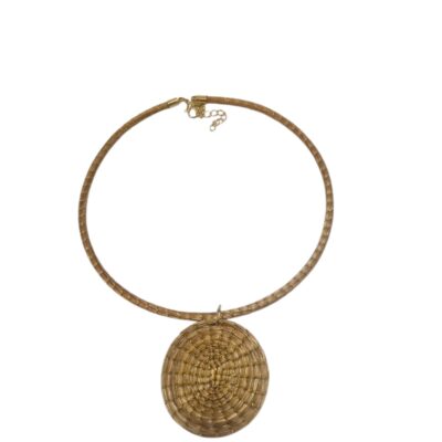 #COLAR GARGANTILHA CAPIM DOURADO #