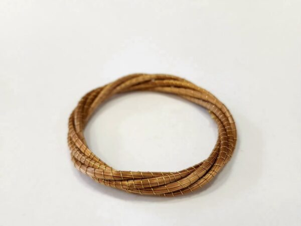 Bracelete de Capim Dourado Trançado