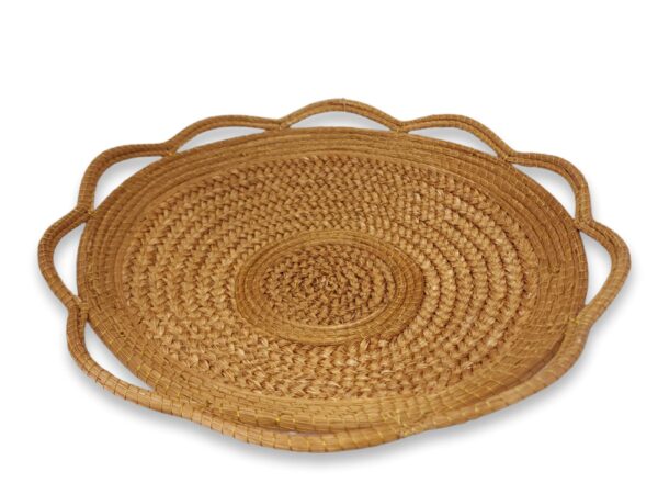 Cesta Capim Dourado Linha Dourada 40 x 9cm