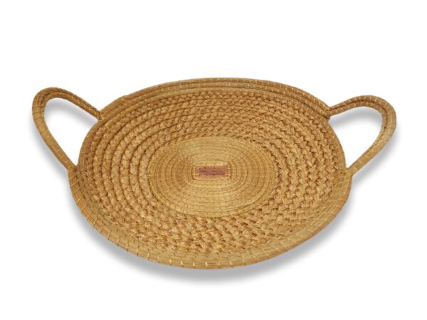 Cesta Capim Dourado Fechada com alça 40 x 31 x7cm