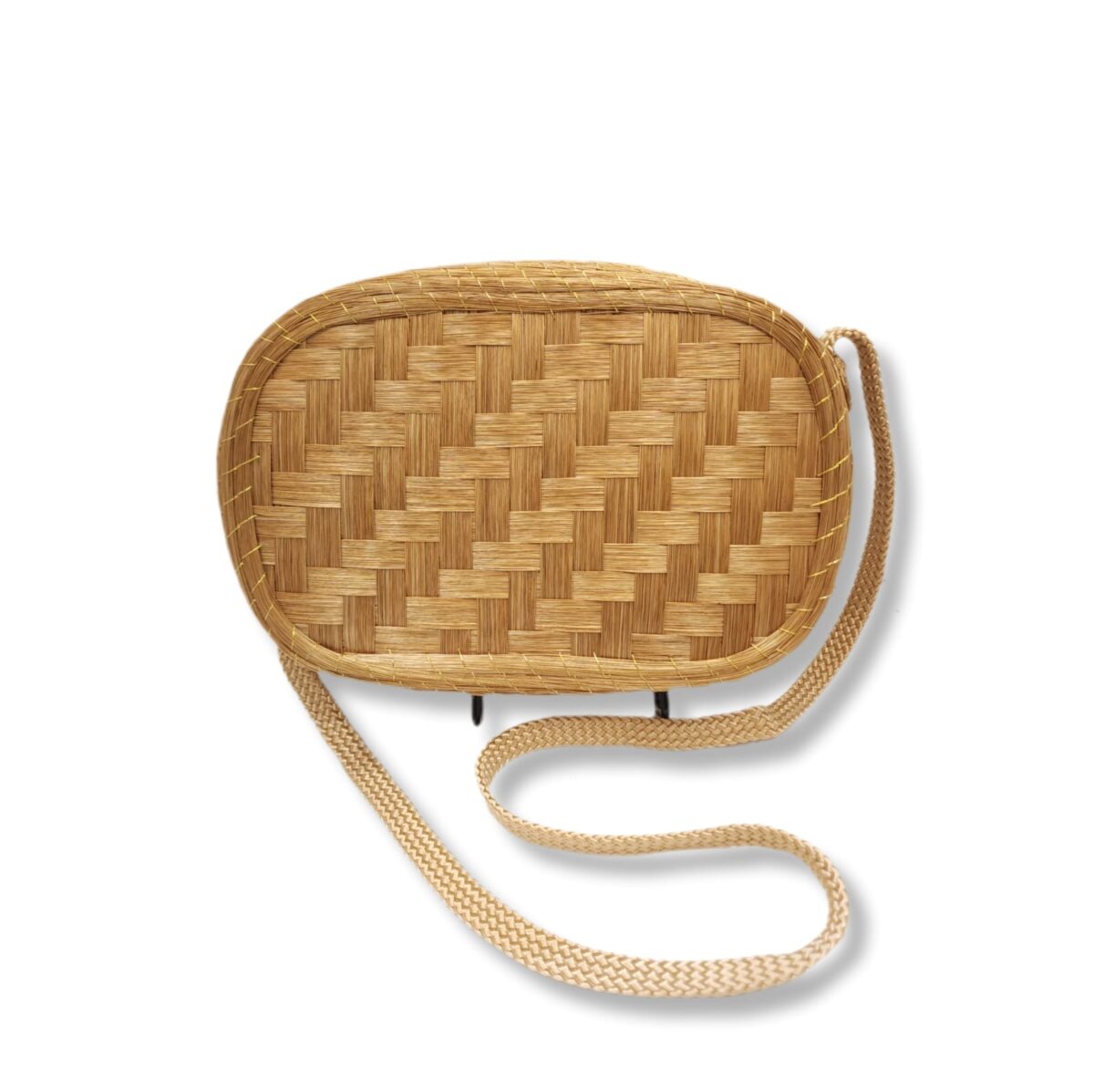 Bolsa de Capim Dourado Retangular com Alça