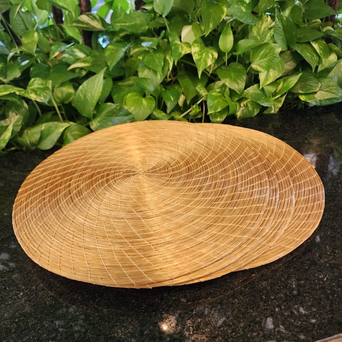 Mandala de Capim Dourado Linha Seda Premium 35cm