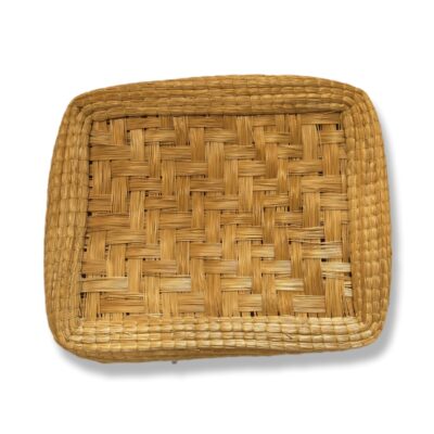 Bolsa de Capim Dourado Retangular tapeti com alça