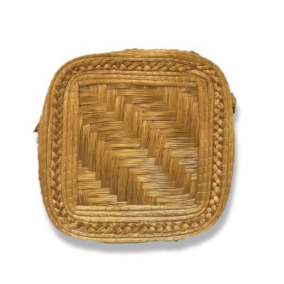 Bolsa de Capim Dourado Quadrado tapeti com alça