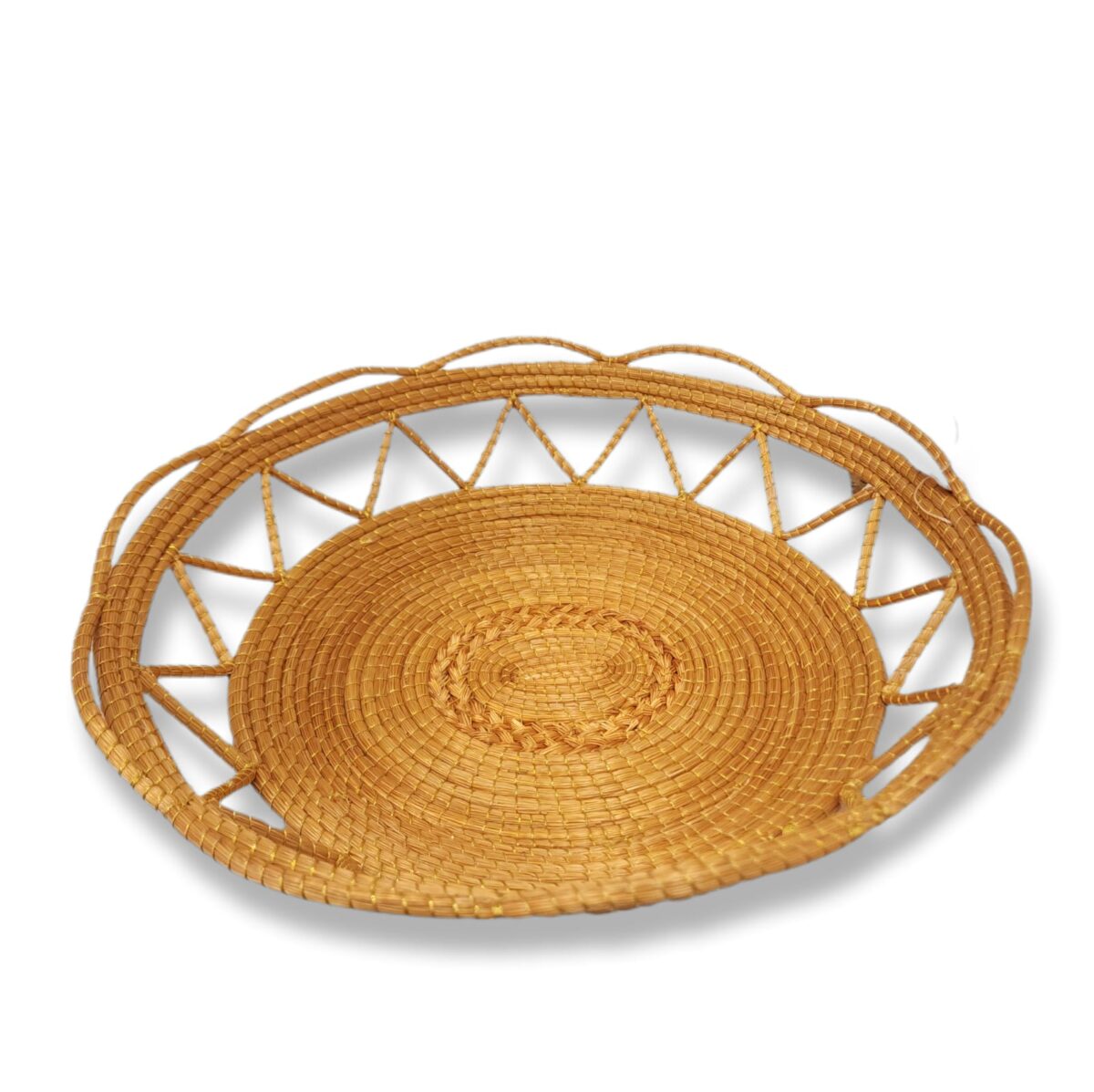 Cesta Capim Dourado 36 x 36 x 11cm