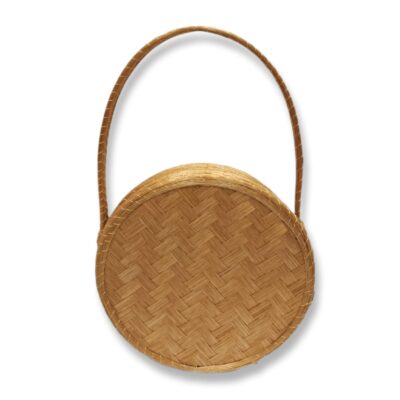 Bolsa de Capim Dourado Coleçao Tapeti com Alça Fixa