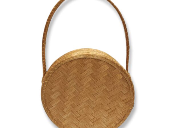 Bolsa de Capim Dourado Coleçao Tapeti com Alça Fixa
