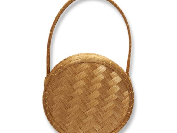 Bolsa de Capim Dourado coleçao Tapeti com alça Fixa