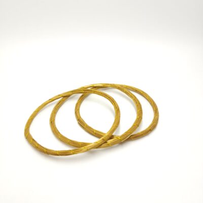 Pulseira de Capim Dourado Linha Dourada om 3 Unidades